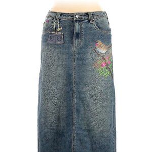 Crest Jeans Women Blue Denim Skirt